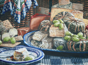 First Place-Cindy Brabec-King-Vine And Cheese-Watercolor