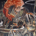Honorable Mention-Cindy Brabec-King-Shrimp Forks-Watercolor