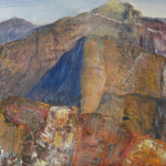 Honorable Mention-Tobi Abrams-Mountains in Gold Canyon Arizona -acrylic '
